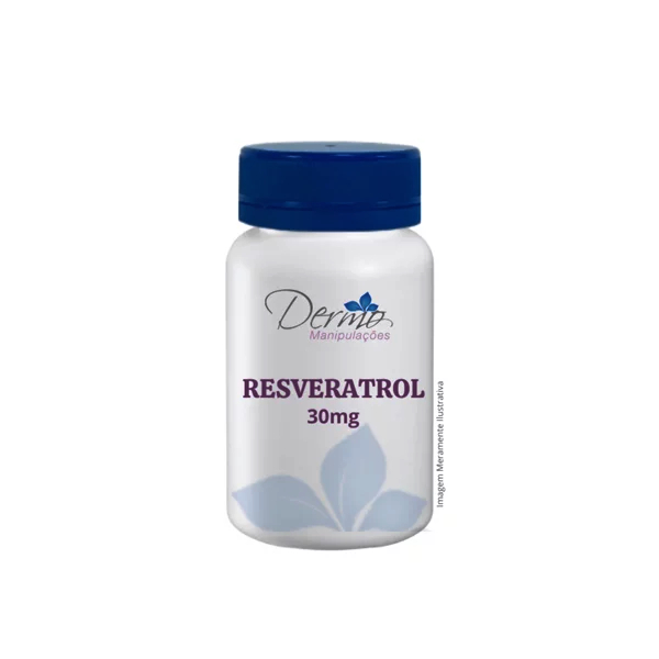 A imagem mostra um exemplo do resveratrol.